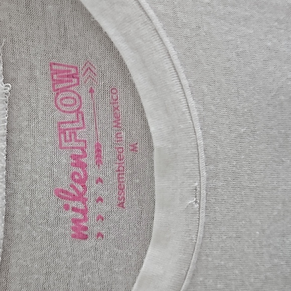 Miken Flow WILL SQUAT FOR TACOS Tank Top Sleeveless Womens Medium White Gold - Picture 9 of 12